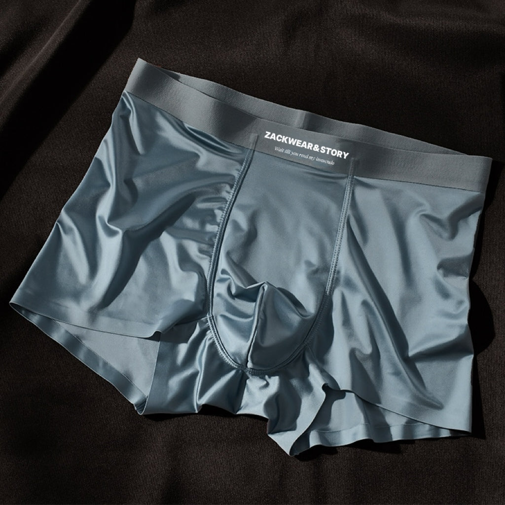 4-Piece Luxury Ice Silk Boxers for Men
