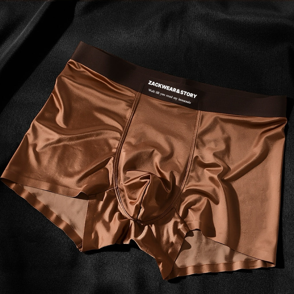 4-Piece Luxury Ice Silk Boxers for Men