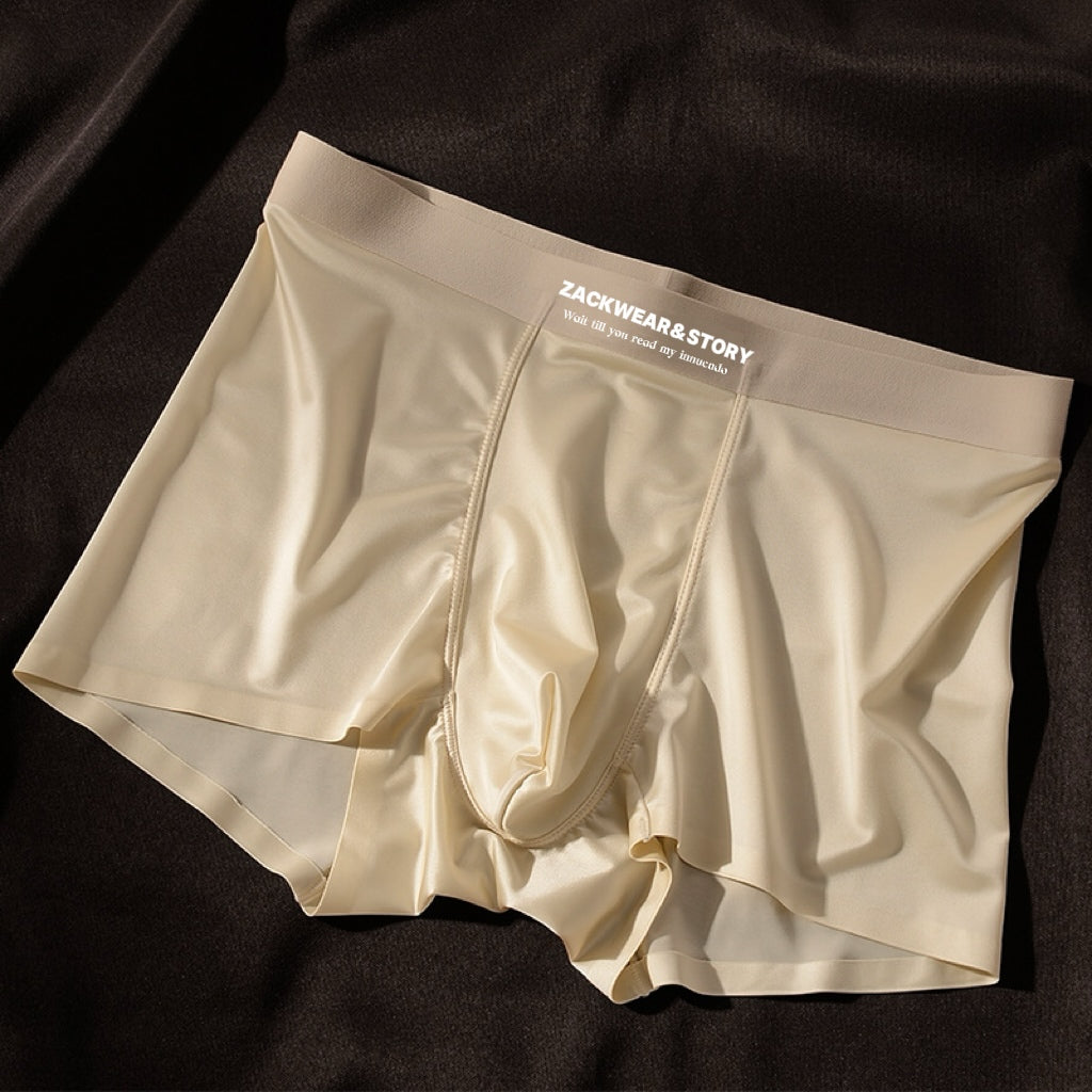 4-Piece Luxury Ice Silk Boxers for Men