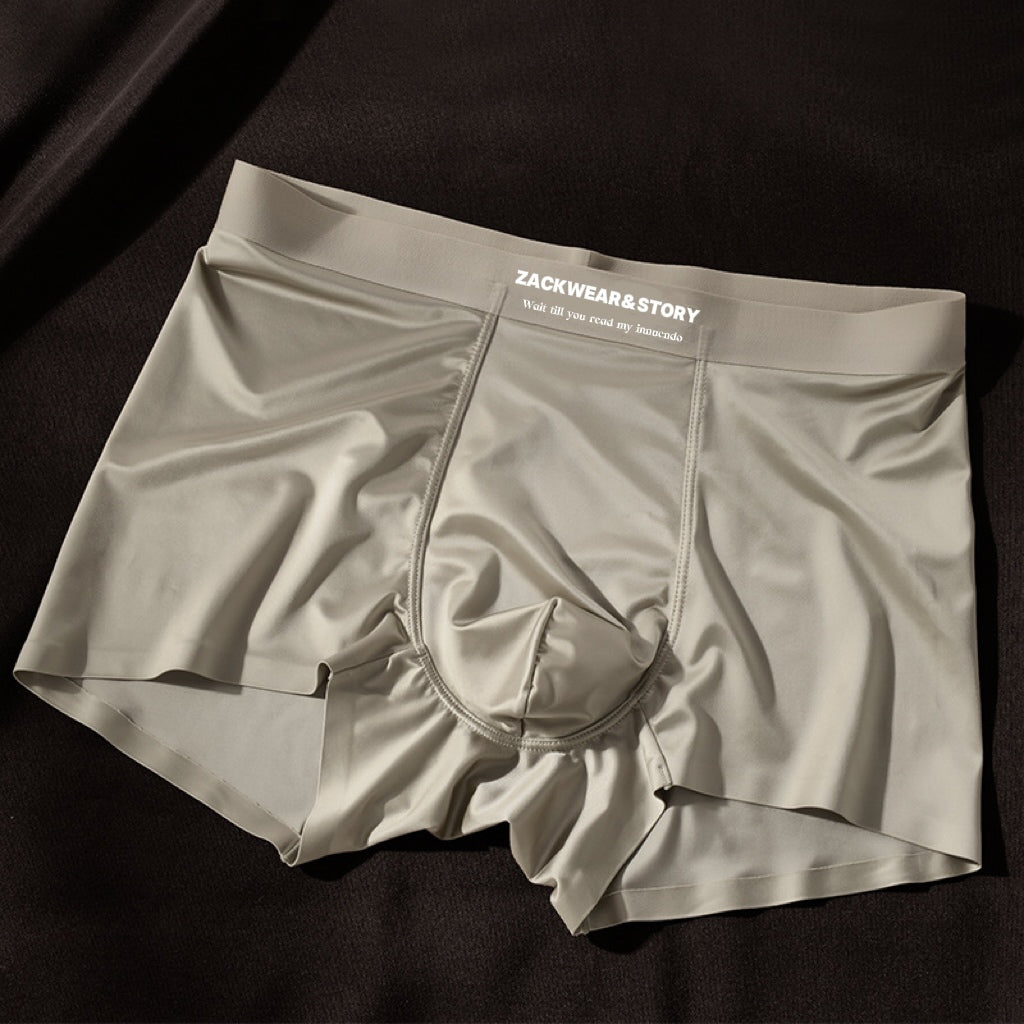 4-Piece Luxury Ice Silk Boxers for Men