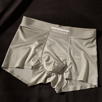 4-Piece Luxury Ice Silk Boxers for Men