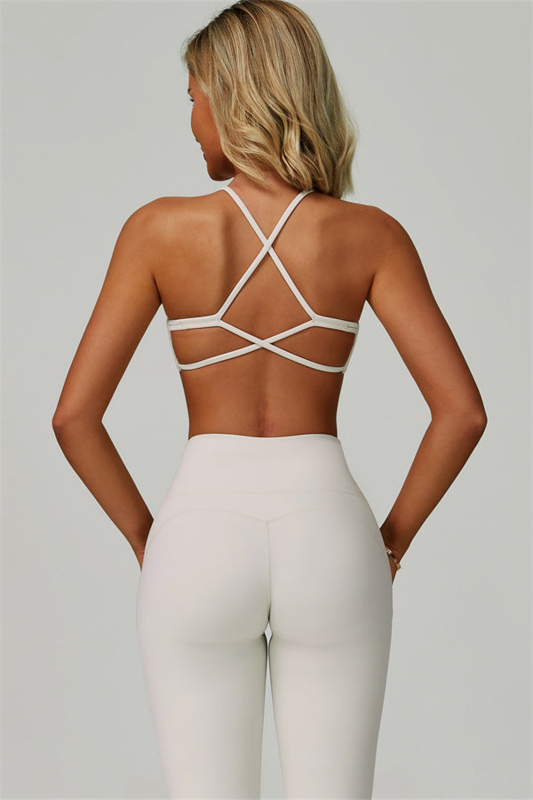 The Bold Cross Back Sports Bra Leggings 2-Piece Set