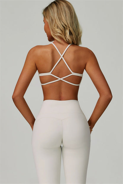 The Bold Cross Back Sports Bra Leggings 2-Piece Set