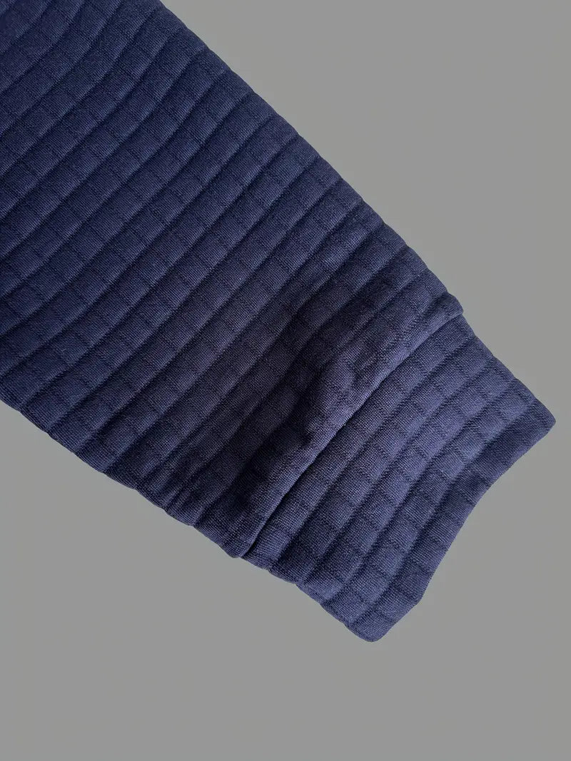 NordicWeave™ Men's Long-Sleeve Polo – Warm, Stylish & Comfortable