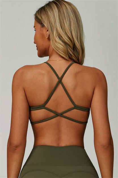 The Bold Cross Back Sports Bra Leggings 2-Piece Set