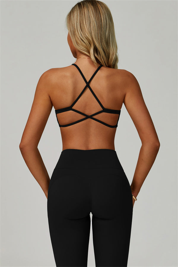 The Bold Cross Back Sports Bra Leggings 2-Piece Set