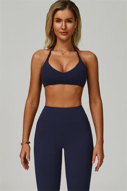 The Bold Cross Back Sports Bra Leggings 2-Piece Set