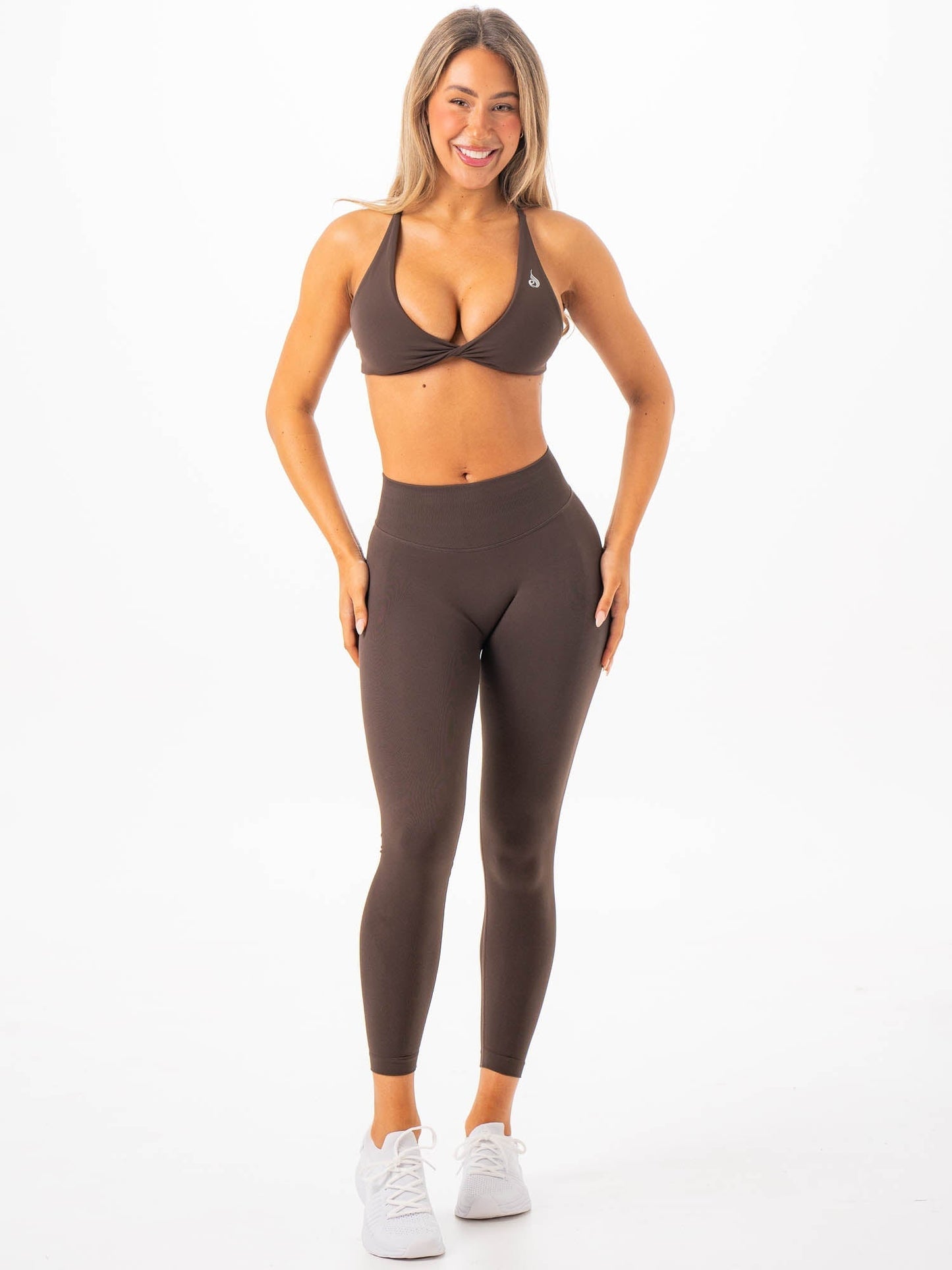 NKD Twist Sports Bra - Espresso