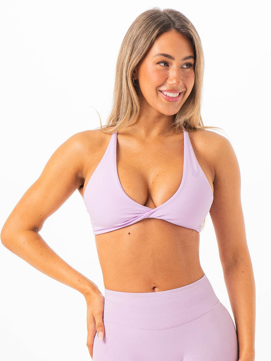 NKD Twist Sports Bra - Lavender