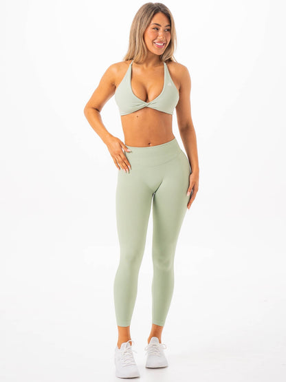 NKD Twist Sports Bra - Pistachio