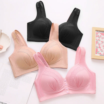 Front-closure breathable skin-friendly cotton bra Buy 1 Get 1 Free